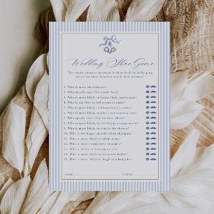 Wedding Shoe Game Christmas Bridal Shower Card