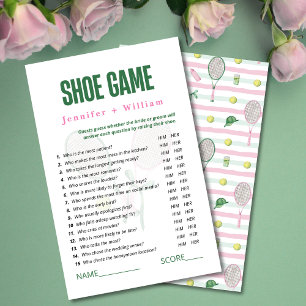 Wedding Shoe Game Tennis Bridal Shower Game