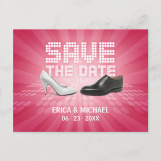 Wedding Shoes - Save the Date postcard