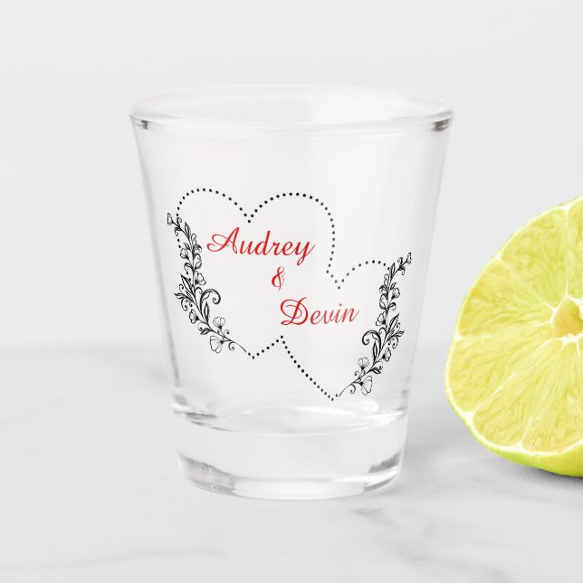 Wedding Shot Glass Custom Printing (Front)