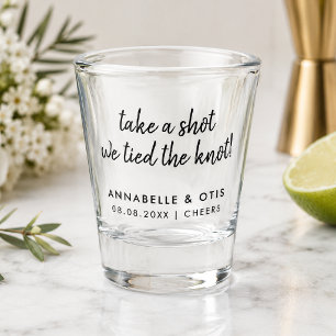 Wedding Shot Glass Personalised Favour Party Gif
