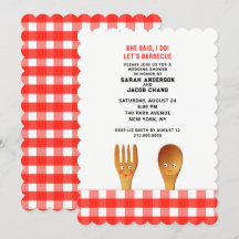 Wedding Shower BBQ Invitation