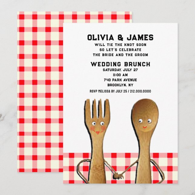 Wedding Shower Brunch Invitation (Front/Back)