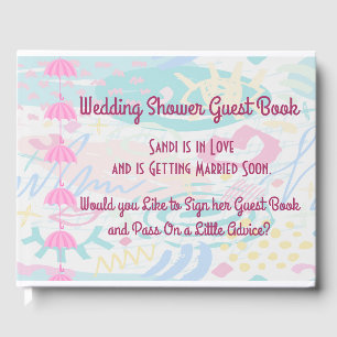 Wedding Shower Guest Book in Pink