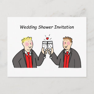 Wedding Shower Invitation for Two Grooms.