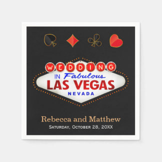 Wedding Shower Las Vegas Wedding Party Napkin