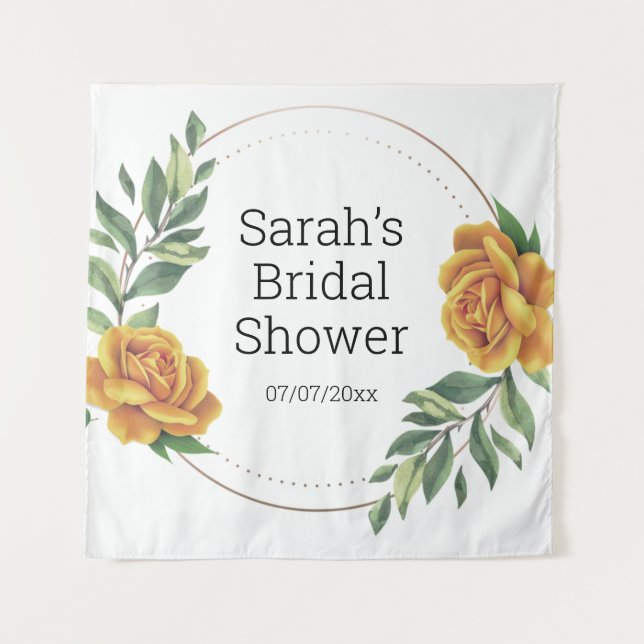 Wedding shower personalised tapestry (Front)