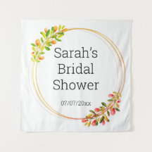Wedding shower personalised tapestry