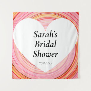 Wedding shower wall poster personalised tapestry