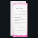 Wedding Shower Wishes Pink Glitter Lights Advice Card<br><div class="desc">Pink Glitter Lights Wishes For Bride And Groom / Newlywed Advice Cards / Bridal Shower Advice Cards / Wedding Advice Cards / Wedding Wishes Cards - perfect for bridal showers and elegant weddings.</div>