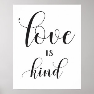 Wedding Sign - 1 Corinthians 13 - Love is Kind