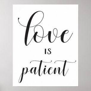 Wedding Sign - 1 Corinthians 13 - Love is Patient