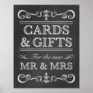 Wedding Sign – Cards & Gifts Chalkboard Sign