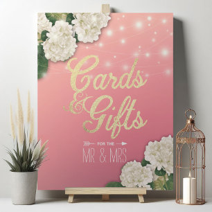 Wedding Sign Cards & Gifts Hydrangea String Lights