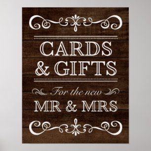 Wedding Sign – Cards & Gifts Rustic Wedding Sign