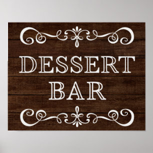 Wedding Sign – Dessert Bar Rustic Wedding Sign