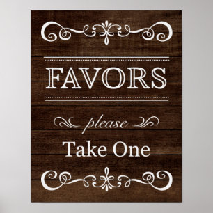 Wedding Sign – Favour Rustic Wedding Sign