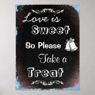 Wedding Sign for Candy Buffet, chalkboard style
