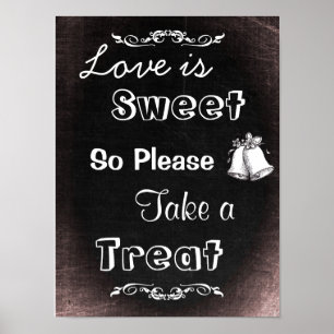 Wedding Sign for Candy Buffet, chalkboard style