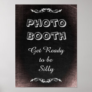 Wedding Sign for Photo Booth, chalkboard style
