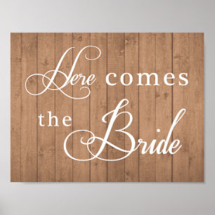Wedding sign - Here comes the Bride