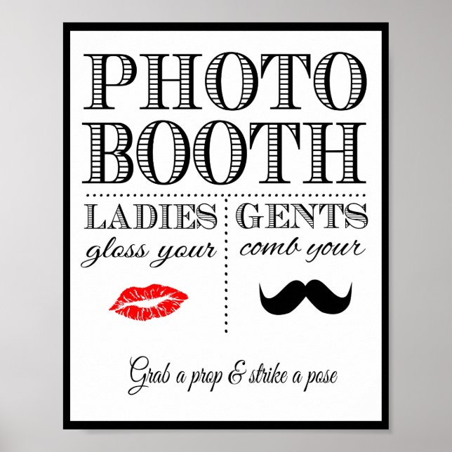 Wedding sign Photo Booth (Front)