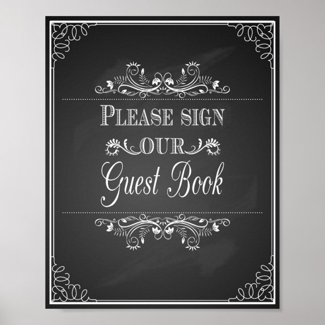 Wedding sign Please sign our Guest Book (Front)