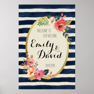 Wedding Sign, Welcome Wedding Sign, Wedding Poster