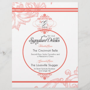 Wedding Signature Drink     Coral