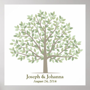 Wedding Signature Tree – Classic Poster