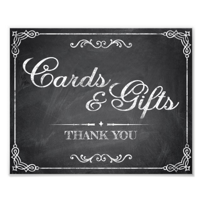 Wedding signs - chalkboard - Cards & Gifts - (Front)