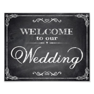 Wedding signs chalkboard welcome