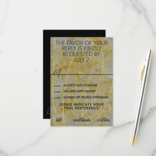 Wedding Silver Lining RSVP Card