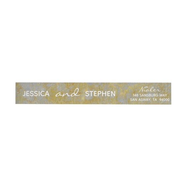 Wedding Silver Lining Wrap Around Label (Individual)