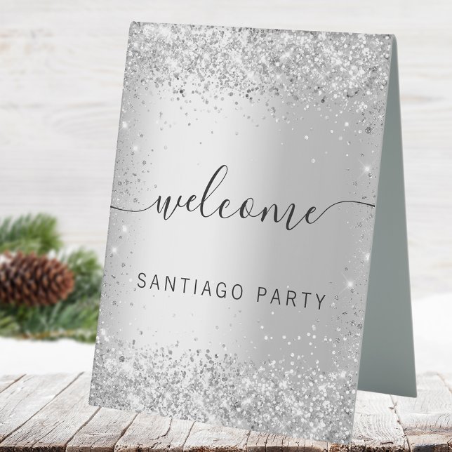 Wedding silver name script welcome (Creator Uploaded)