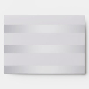 Wedding Silver Violet Shimmer Stripe Envelope