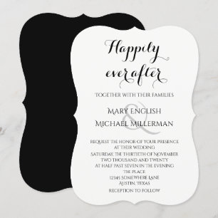 Wedding Simple Elegant Happily Every After Invitation