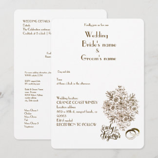 wedding simple invitation