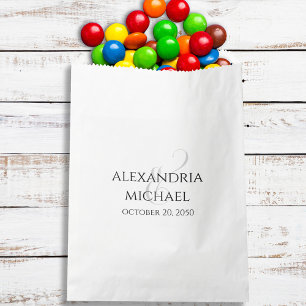 Wedding Simple Minimalist Favour Candy Template Bags