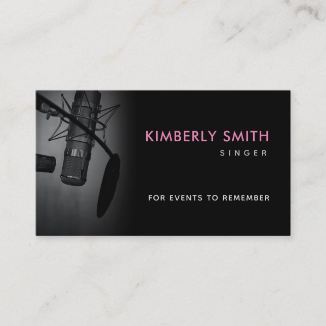 Wedding Singer Slogans Business Cards (Front)