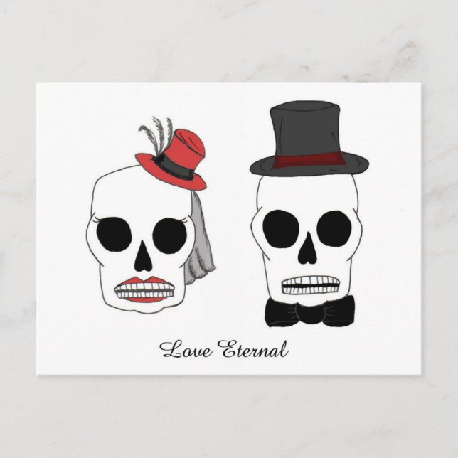 Wedding Skellies Postcard (Front)
