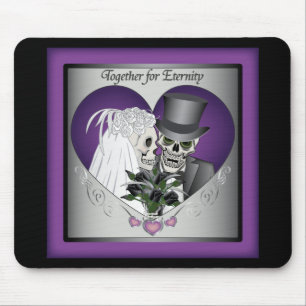Wedding Skulls Mouse Mat