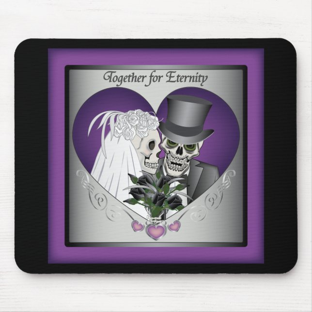 Wedding Skulls Mouse Mat (Front)
