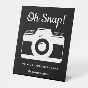 Wedding Social Media Photo Pedestal Sign