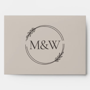 Wedding Soft Beige Invitation Colour Palette Envelope