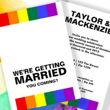 Wedding Sounds Gay Fun Rainbow Pride