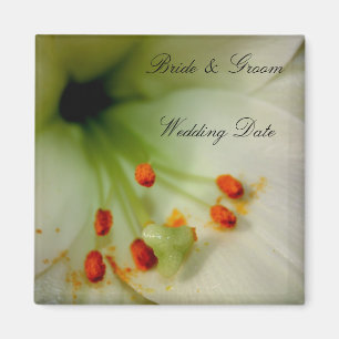 Wedding Souvenir Magnet - Flowers