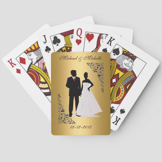 Wedding Souvenir Playing Cards Add your Names (Back)