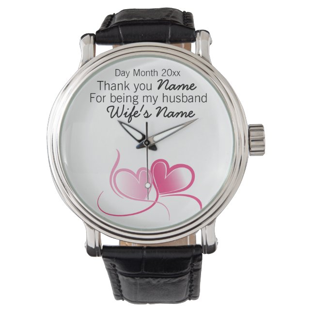 Wedding Souvenirs, Gifts, Giveaways for Guests Watch (Front)