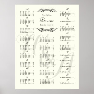 Wedding Special Event Guest Seating Chart